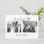 We hebben het gedaan ( fotosjabloon) kaart (Staand voorkant)