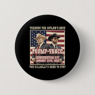 We hebben het gedaan met de outlaw en de hillbilly ronde button 5,7 cm