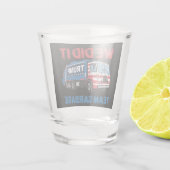 We hebben het gedaan Team Garbage Trump President Shot Glas (Achterkant)