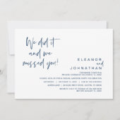 We hebben het gedaan, we hebben je gemist, Wedding Kaart (Voorkant)