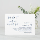 We hebben het gedaan, we hebben je gemist, Wedding Kaart (Staand voorkant)