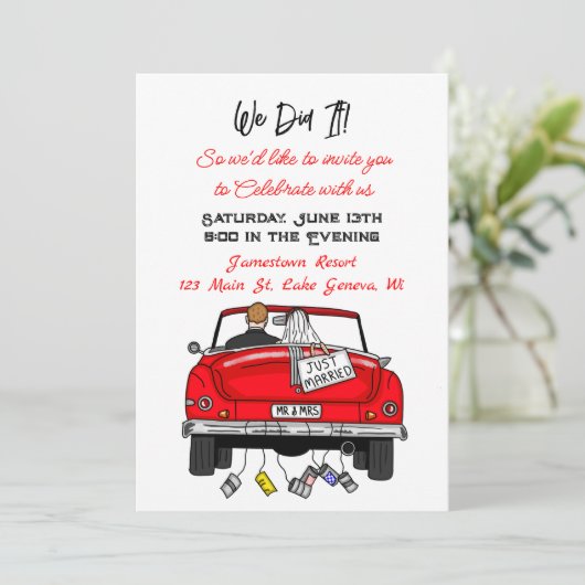 We hebben het gedaan | We zijn weggelopen | Getrou Aankondiging (Staand voorkant)