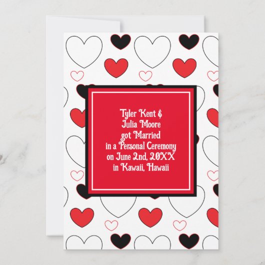 We hebben het gedaan | We zijn weggelopen | Getrou Aankondiging (Achterkant)