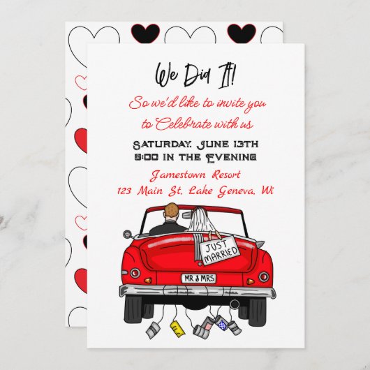 We hebben het gedaan | We zijn weggelopen | Getrou Aankondiging (Voorkant / Achterkant)