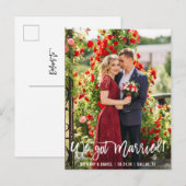 We hebben het gehuwde paardenpenseelscript briefkaart (Voorkant / Achterkant)