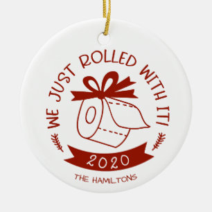We hebben het gewoon leuk gevonden Grappige Covid  Keramisch Ornament