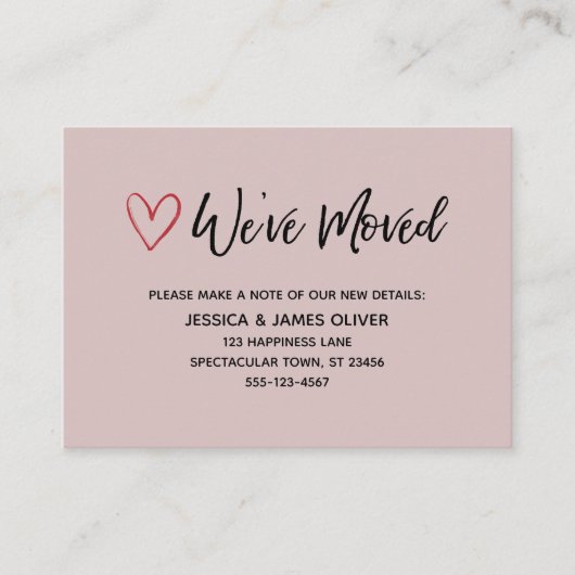 We hebben het handschrift Red Hearts Dusty Roos ve Visitekaartje (Voorkant)