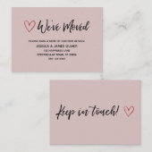 We hebben het handschrift Red Hearts Dusty Roos ve Visitekaartje (Voorkant / Achterkant)