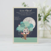 We hebben het huis en de maan verplaatst aankondiging (Staand voorkant)