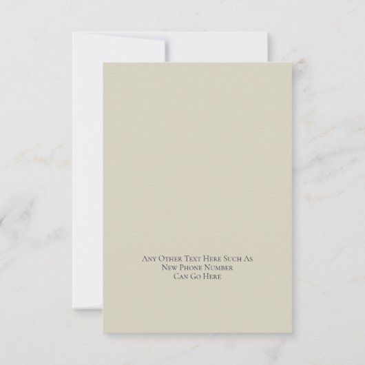 We hebben het huis en de maan verplaatst aankondiging (Achterkant)