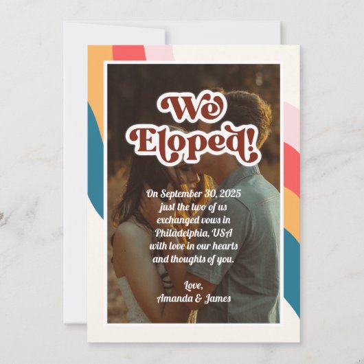 We hebben het huwelijk van 70 jaar met de moderne  aankondiging (Voorkant)