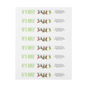 We hebben het kerstcadeaulabel met kerst verplaats (Vel)