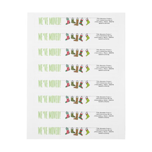 We hebben het kerstcadeaulabel met kerst verplaats (Vel)