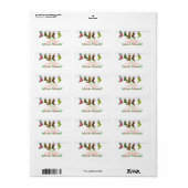 We hebben het kerstcadeaulabel met kerst verplaats etiket (Full Sheet)