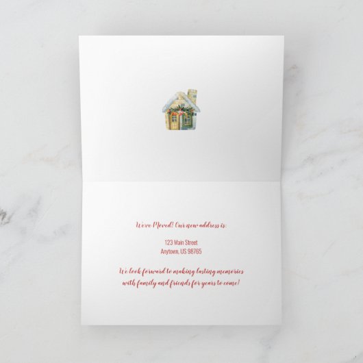 We hebben het kerstdorp verplaatst kaart (Binnen)