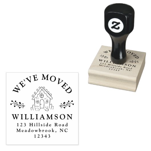 We hebben het kerstfeestelijke kerstontbijthuis ve rubberstempel (Gestempeld)