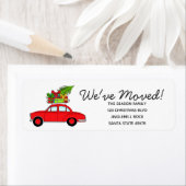 We hebben het kerstlabel van de auto verplaatst etiket (Insitu)