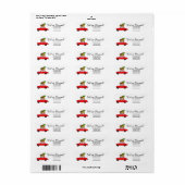 We hebben het kerstlabel van de auto verplaatst etiket (Full Sheet)