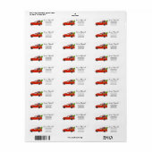 We hebben het kerstlabel van de auto verplaatst etiket (Full Sheet)