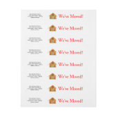 We hebben het kerstlabel van Gingerbrood huis verp Omwikkelbaar Adreslabel (Vel)