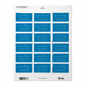 We hebben het label Bright Blue New Address verpla (Full Sheet)