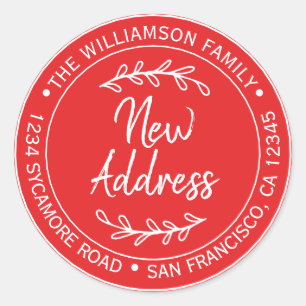 We hebben het label Bright Red New Address verplaa