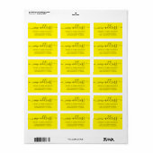 We hebben het label Bright Yellow New Address verp (Full Sheet)