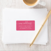 We hebben het label Hot Pink Nieuw adres verplaats (Insitu)
