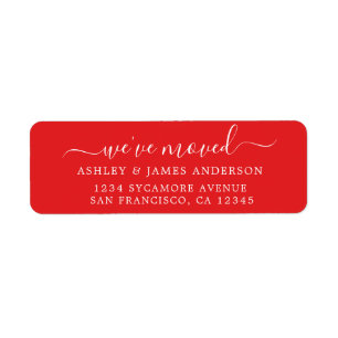 We hebben het label Red New Address verplaatst