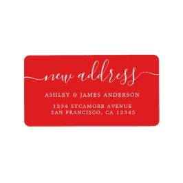 We hebben het label Red New Address verplaatst