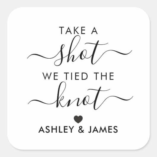 We hebben het Label van de Knot Wedding Gift getil (Voorkant)