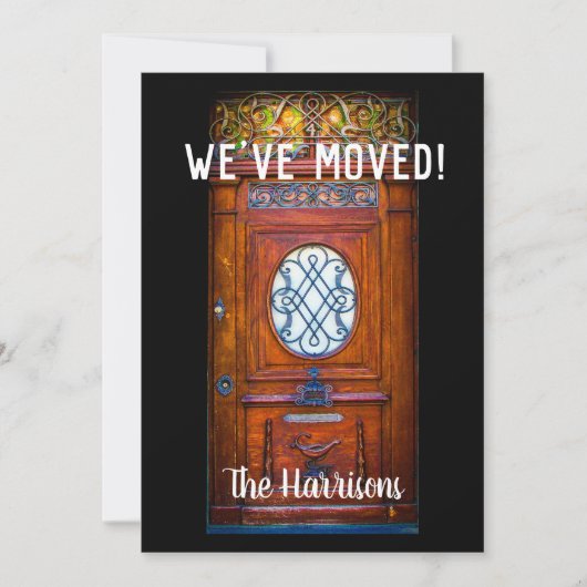 We hebben het moderne grafische deurscript verpla aankondiging (Voorkant)