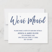 We hebben het moderne handschrift Navy op witte Ka Kaart (Voorkant)