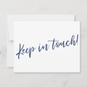 We hebben het moderne handschrift Navy op witte Ka Kaart (Achterkant)