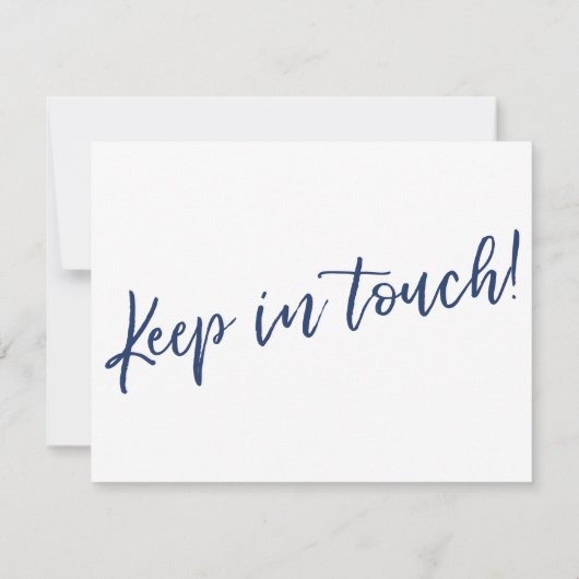 We hebben het moderne handschrift Navy op witte Ka Kaart (Achterkant)