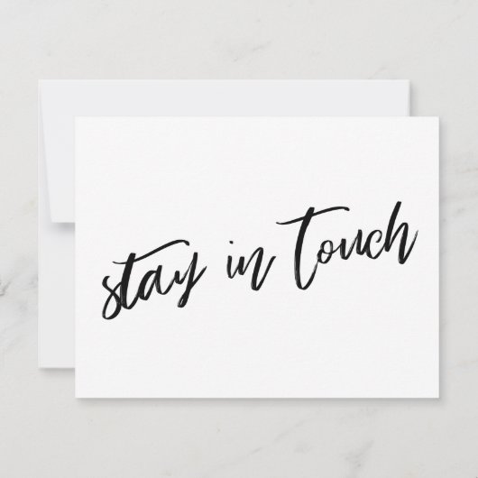 We hebben het moderne handschrift zwart-wit Kaart  (Achterkant)