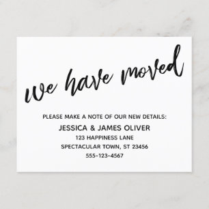 We hebben het moderne handschrift zwart-wit Kaart 