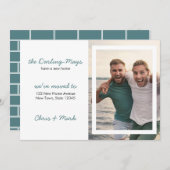 We hebben het moderne nieuwe adres van de Aangepas Aankondiging (Voorkant / Achterkant)