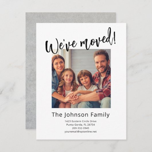 We hebben het moderne, stijlvolle familiebudget ve aankondiging (Voorkant / Achterkant)