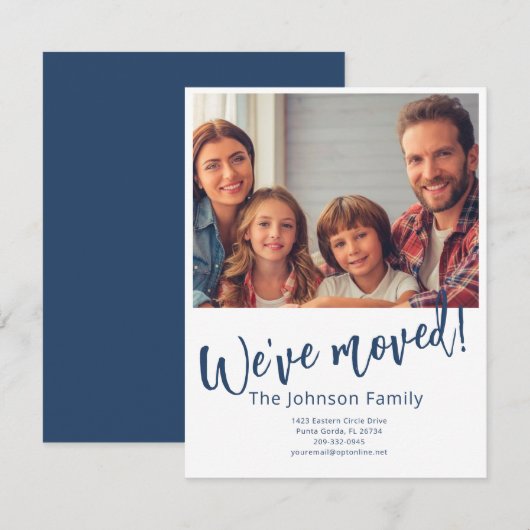 We hebben het moderne, stijlvolle familiebudget ve aankondiging (Voorkant / Achterkant)