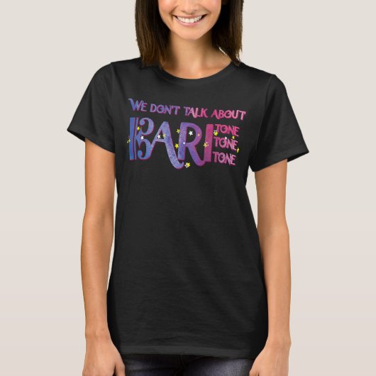 We hebben het niet over Baritone Barbershop Vocal  T-shirt (Voorkant)