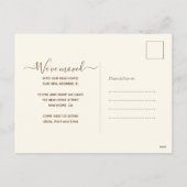 We hebben het nieuwe adres Cute Boho Interior Home Feestdagenkaart (Achterkant)