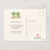 We hebben het nieuwe adres Cute Boho Waterverf Pla Feestdagenkaart (Achterkant)