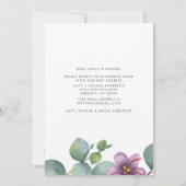 We hebben het nieuwe adres Eucalyptus Greenery Mov Aankondiging (Achterkant)