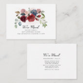 We hebben het nieuwe Adres Modern Floral Bewegend Notitiekaartje (Voorkant / Achterkant)