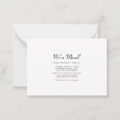 We hebben het nieuwe Adres Modern Floral Bewegend Notitiekaartje (Achterkant)