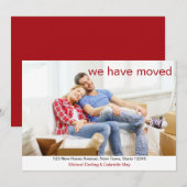 We hebben het nieuwe adres van de aangepaste foto aankondiging (Voorkant / Achterkant)