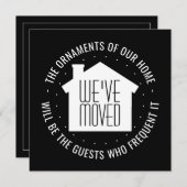 We hebben het nieuwe adres van de uitnodiging voor (Voorkant / Achterkant)