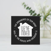 We hebben het nieuwe adres van de uitnodiging voor (Staand voorkant)