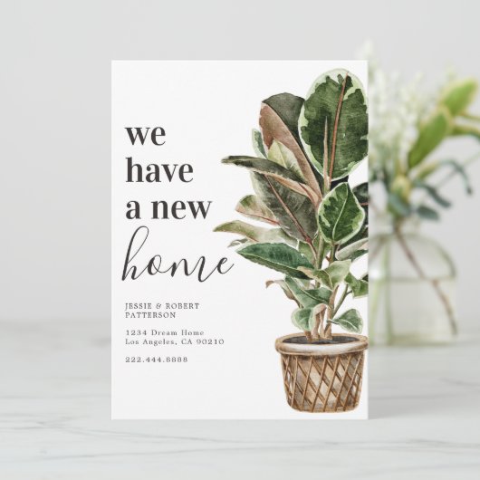 We hebben het nieuwe adres verplaatst aankondiging (Staand voorkant)